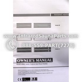 J INFRARED HEATERS 110V / 120V - J RADIANT INFRARED SAUNA CERAMIC HEATER JH-NR18-15B 1800 WATTS 110V / 120V 3