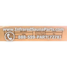 J INFRARED HEATERS 110V / 120V - J RADIANT INFRARED SAUNA CERAMIC HEATER JH-NR18-15B 1800 WATTS 110V / 120V 18