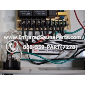 COMPLETE CONTROL POWER BOX WITH CONTROL PANEL - COMPLETE CONTROL POWER BOX JOSEN INFRARED SAUNA STYLE 1 WITH ONE CONTROL PANEL 9