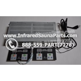 COMPLETE CONTROL POWER BOX WITH CONTROL PANEL - COMPLETE CONTROL POWER BOX WASAUNA INFRARED SAUNA STYLE 2 WITH TWO CONTROL PANELS 2