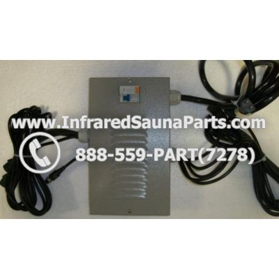 COMPLETE CONTROL POWER BOX 110V / 120V - COMPLETE CONTROL POWER BOX 110V / 120V BAMXSAUNA INFRARED SAUNA WITH 8 FEMALE PLUGS 1
